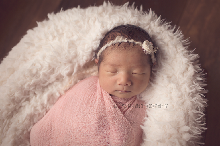 pretty baby girl in pink